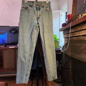 Vintage 90s Levi's 950 Relaxed Fit Tapered Leg Orange Tab Jeans